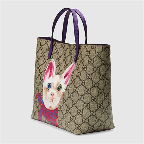 gucci kids children's gg kitten friends tote|Gucci Kids Bags for Girls .